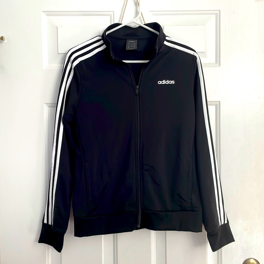Adidas Women 3 Stripe Track Jacket Size Medium